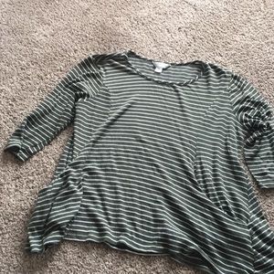 3/4 sleeve Christopher & Banks shirt